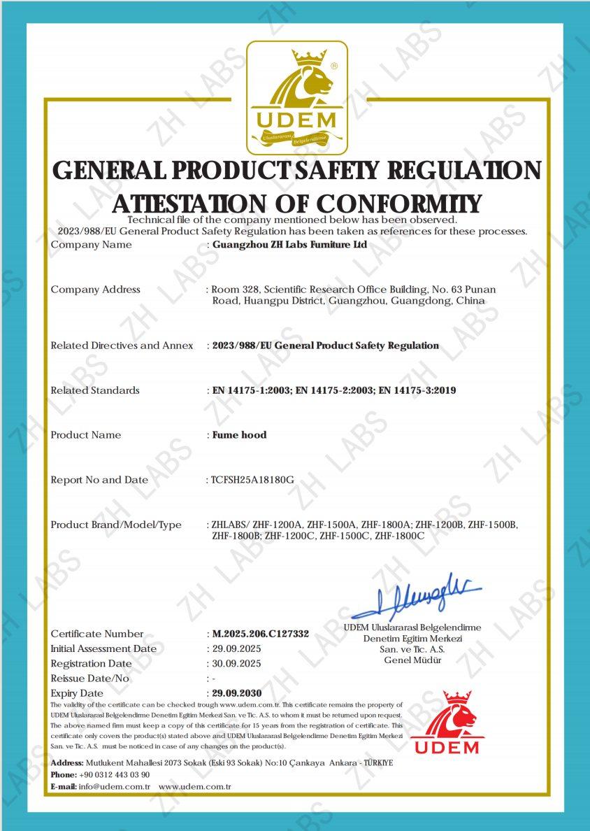 fume hood certificate fume hood certificate